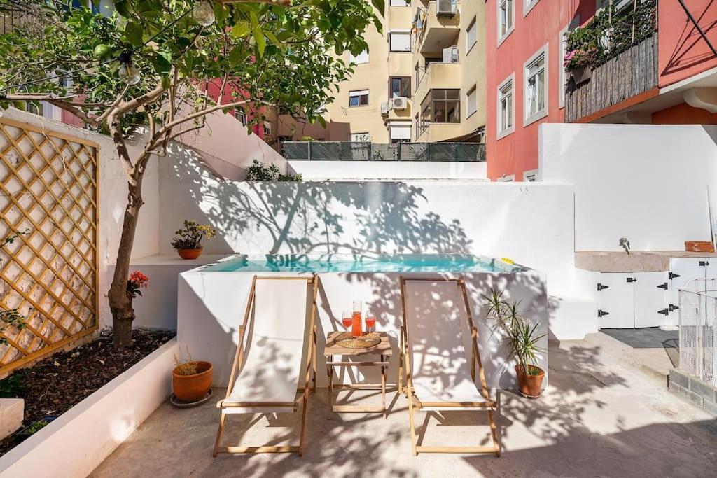Flat Art - Luxury With Private Pool & Garden Apartment Lissabon
